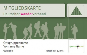 Mitgliedskarte Deutscher Wanderverband